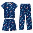 thumbnail image 1 of KPOPLK Little Boys Pajamas for Toddler Clothes Set 2-14 Years Cartoon Sleepwear Long Sleeve 3 Piece Kids Pjs,Size 7-8 Years, 1 of 4