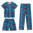 thumbnail image 1 of KPOPLK Little Boys Pajamas for Toddler Clothes Set 2-14 Years Cartoon Sleepwear Long Sleeve 3 Piece Kids Pjs,Size 7-8 Years, 1 of 4