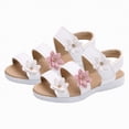 thumbnail image 1 of kpoplk Girls Sandals Summer Dress Shoes Lightweight Open Toe Beach Holiday(White,12.5), 1 of 6