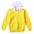 thumbnail image 1 of KPOPLK Long Sleeve Rash Guard Swim Shirts for Boys Toddler Kids UV Protection Fishing Hoodie with Thumb Hole(3-4 Years,Yellow), 1 of 6