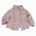 thumbnail image 1 of KPOPLK Men & Boy Button Down Shirt Kid Flannel Shirt Toddler Plaid T-Shirt Boys Long Sleeve Collared Fall Clothes Size 5-6Years,Pink, 1 of 8