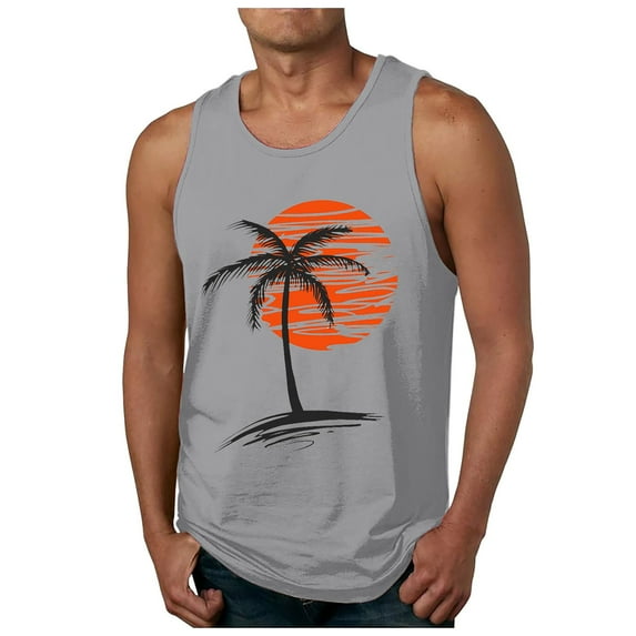 KPOPLK Men Spring Summer Top Shirt Casual V Neck Shirt Sleeveless Shirt Fashion Pocket Top 4XL Light Gray