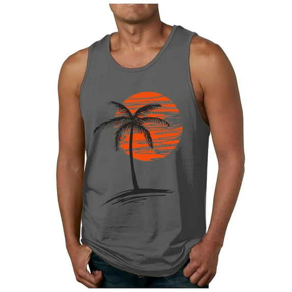 KPOPLK Men Spring Summer Top Shirt Casual V Neck Shirt Sleeveless Shirt Fashion Pocket Top 5XL Dark Gray