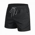 thumbnail image 1 of KPOPLK Men's 11" Board Shorts with Pockets Long Swim Trunks Quick Dry Bathing Suit Swimwear Beach Shorts No Liner(Black,XXL), 1 of 9