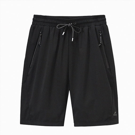 KPOPLK Men's 9" Athletic Shorts with Expandable Waistband Flat Front Moisture-Wicking Shorts Sun Protection Shorts Stretch Lightweight Shorts Size XXXXXXXL,Black