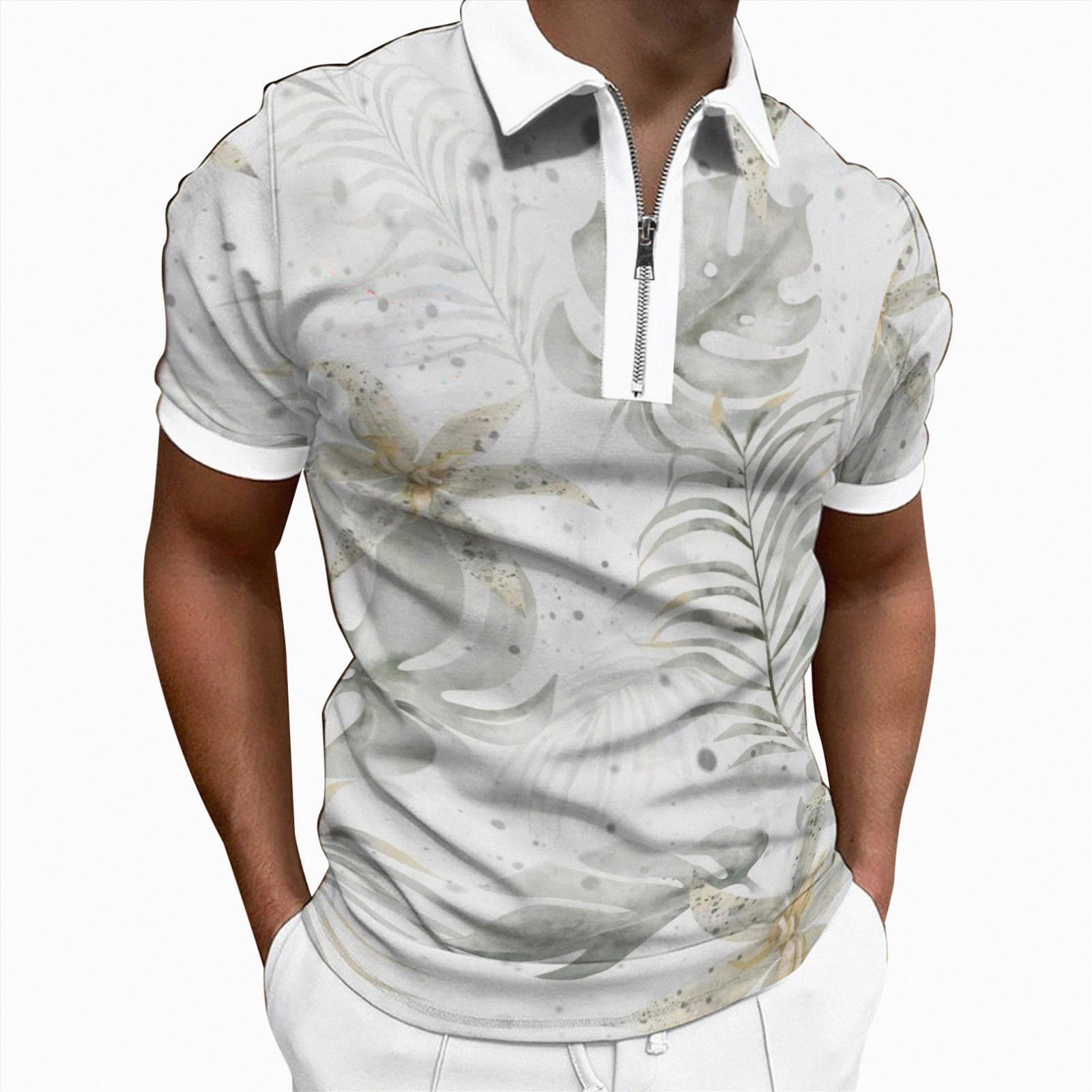 KPOPLK Men's Cotton Polo Shirts Short Sleeve Casual Everyday Basic Soft ...