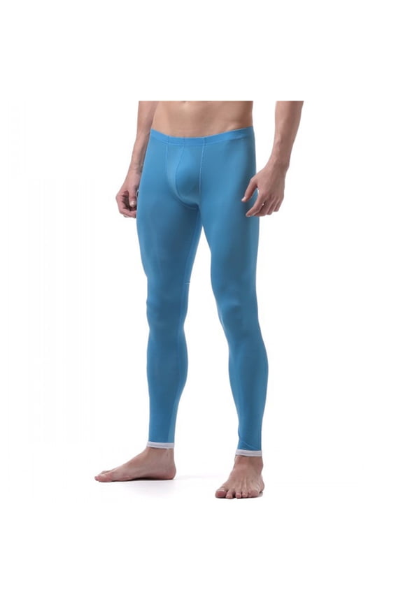 Men's Performance Lightweight Thermal Baselayer Legging Pant(XL,n15-Blue)