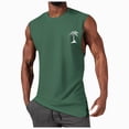 thumbnail image 1 of KPOPLK Men's Quick Dry Workout Tank Tops Breathable Gym Sleeveless Muscle Shirts for Active Men Size S,Green, 1 of 4