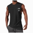 thumbnail image 1 of KPOPLK Men's Quick Dry Workout Tank Tops Breathable Gym Sleeveless Muscle Shirts for Active Men Size XL,Black, 1 of 4