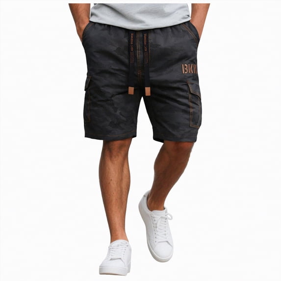 KPOPLK Men's Quick Drying Fishing Hiking Shorts Summer Cargo Shorts Above Knee Ripstop Short for Summer Casual Work Wear Size XS,Bronze