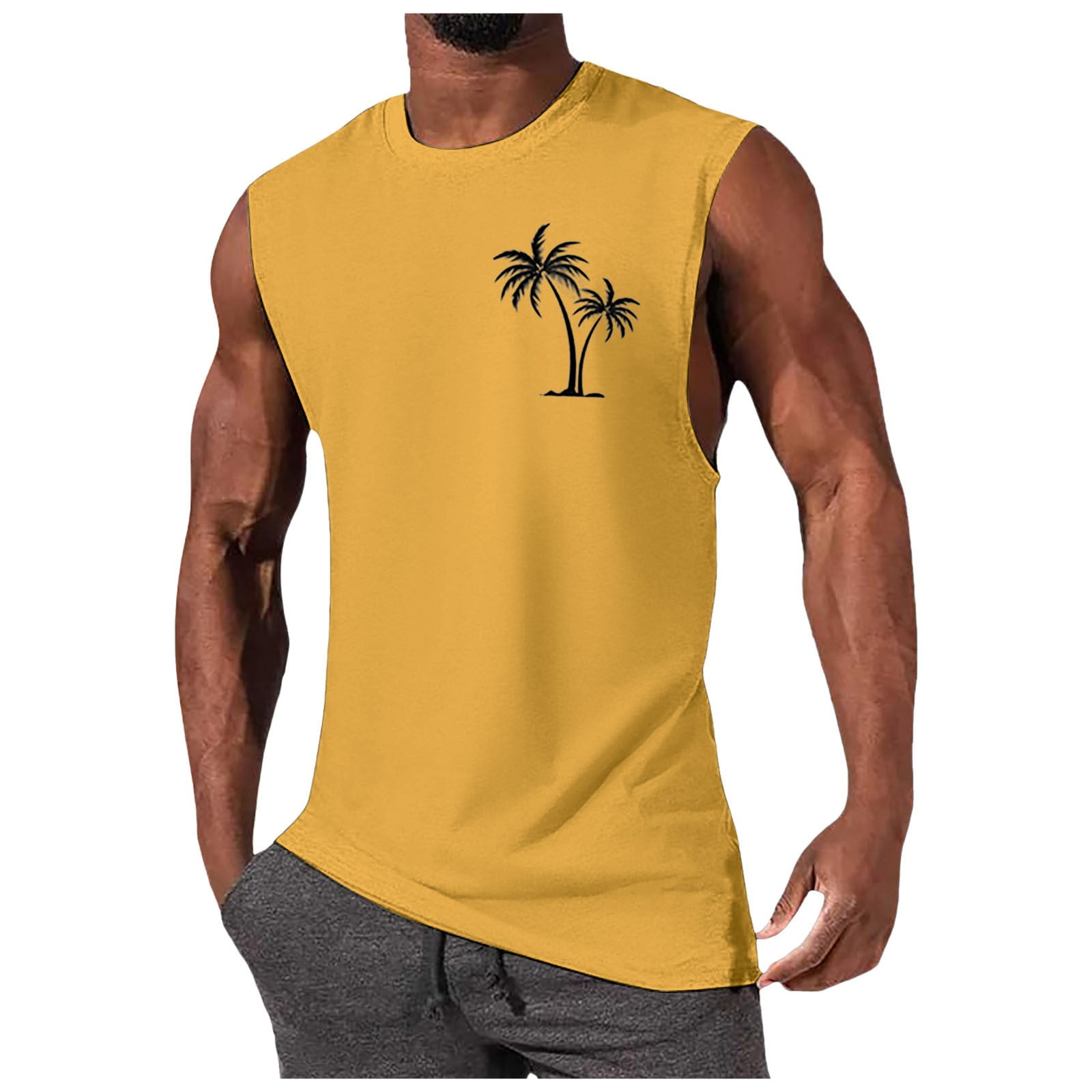 Men's Hot Summer Graphic Sleeveless Water T-shirt
