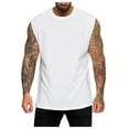 thumbnail image 1 of KPOPLK Men's Tropical Print Summer Beach Tank Tops: Sleeveless Shirts and Muscle Tees That Are Perfect for Your Next Vacation 2XL White, 1 of 5