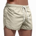 thumbnail image 1 of KPOPLK Mens 5" Swim Trunks with Compression Liner S-6XL Quick Dry Swimming Shorts Pockets Swimsuits(Khaki,L), 1 of 3