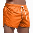 thumbnail image 1 of KPOPLK Mens 5" Swim Trunks with Compression Liner S-6XL Quick Dry Swimming Shorts Pockets Swimsuits(Orange,XL), 1 of 9