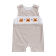 thumbnail image 1 of KPOPLK Newborn Baby Boy Girl Clothes Sleeveless Animal Print Romper Cute Infant Summer Spring Jumpsuit Size 0-3 Months,b8-Khaki, 1 of 7