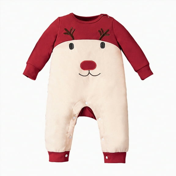 KPOPLK Baby Boy Girl Fleece Romper Jumpsuit Solid Color Long Sleeve Thick Sweater Onesie Warm Winter Outfit Clothes(Beige,6-9 Months)