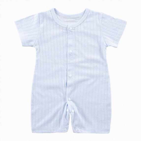 KPOPLK Baby Boy Girl Fleece Romper Jumpsuit Solid Color Long Sleeve Thick Sweater Onesie Warm Winter Outfit Clothes(Blue,6-12 Months)