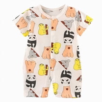 KPOPLK Baby Boy Girl Clothes Solid Color Button Romper Jumpsuit Long Sleeve One-Piece Fall Winter Outfit(Orange,12-18 Months)