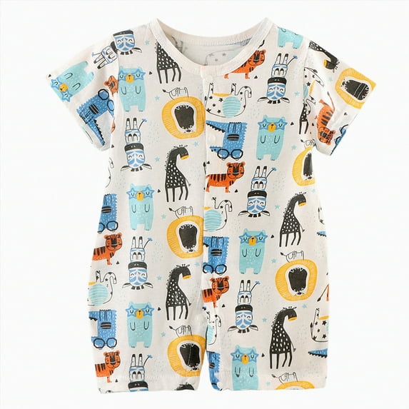 KPOPLK Unisex Baby Boy Girl Clothes Button Romper Jumpsuit Basic One Piece Outfits(Red,6-12 Months)