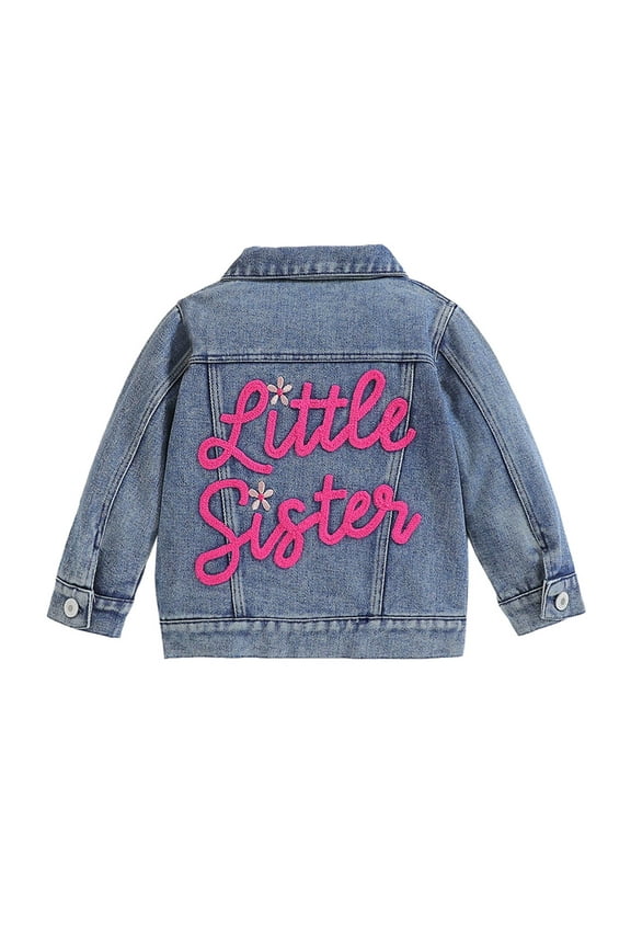 Personalized Denim Jacket for Babies and Toddlers, Custom Baby Jacket with Name, Ideal Gift for Baby Showers or Birthdays(3-6 Months,Pink)