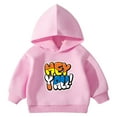thumbnail image 1 of KPOPLK Print Sweatshirt for Girls Toddler & Kids II Big Girl's Pullover Hoodies(3-4 Years,Pink), 1 of 7
