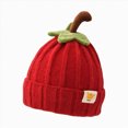 thumbnail image 1 of KPOPLK Pumpkin Knit Beanie Hat Infant Kids Toddler Boys Girls Cute Halloween Hat(One Size,Red), 1 of 7
