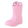 thumbnail image 1 of KPOPLK Rain Boots for Kids Waterproof Toddler Boys Girls Lightweight Easy-On Rubber Boots Dinosaur Print with Pull Handles(Pink,12.5), 1 of 9