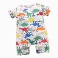 thumbnail image 1 of KPOPLK Romper Newborn Infant Baby Boy Summer Outfit Short Sleeve Jumpsuit One Piece Onesie Clothes(0-6 Months,Multicolour), 1 of 4