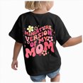 thumbnail image 1 of KPOPLK Shirts for Girls High Boots Letter Print Tshirt Toddler Girl Shirt Graphic Tees Top for 1t 2t 3t 4t 5t 6t 7t 8t 9t Size 11-12 Years,Black, 1 of 6
