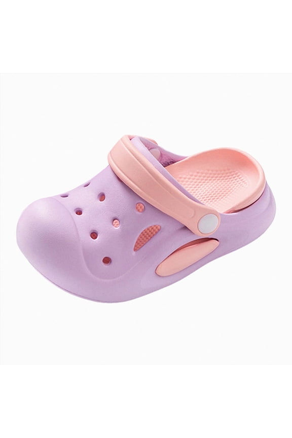 Slides Sandals for Kids,Girls Shower Shoes,Boys Cloud Slides Non slip Quick Dry Bedroom Shoes Indoor Outdoor Open Toe Spa Bath Pool Gym House Casual House Slippers Size 4.5,Light Purple