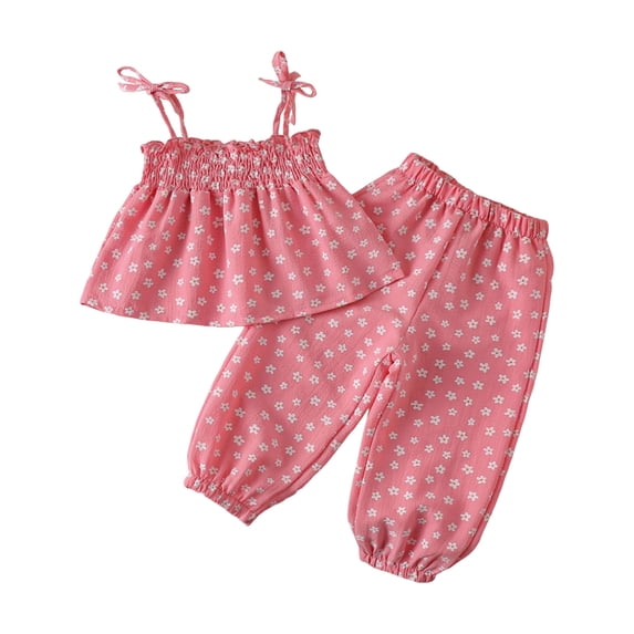 KPOPLK Summer 2 Piece Outfit Set for Women Ruched Short Sleeve Tops and Wide Leg Pants with Pockets Casual Tracksuit Sets Ladies Loungewear,Sizes 3-4 Years
