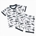 thumbnail image 1 of KPOPLK Summer Toddler Boy Clothes Set Baby Waffle Outfits Solid Short Sleeve Tops Shorts 2PCS with Pocket Size 2-3 Years,White, 1 of 9