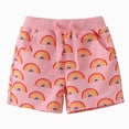 thumbnail image 1 of KPOPLK Summer Toddler Boy Shorts Boys' Summer Fashion Print Clothes with Drawstring Pockets for 2t 3t 4t 5t 6t 7t Size 3-4 Years,Pink, 1 of 9