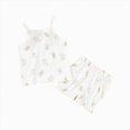 thumbnail image 1 of KPOPLK Summer Toddler Girl Clothes 2 Piece Loose Spaghetti Strap Tank Top and Short Set Kids Clothing Outfits Sets with Pockets(12-18 Months,White), 1 of 4