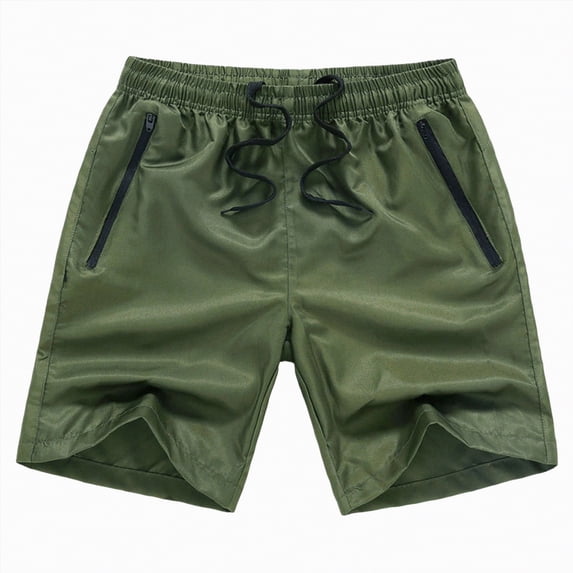 KPOPLK Swim Trunks for Men Summer Quick Dry Board Shorts 5 Inch Drawstring Beach Shorts Lightweight Comfortable Bathing Suits(AG,XXL)