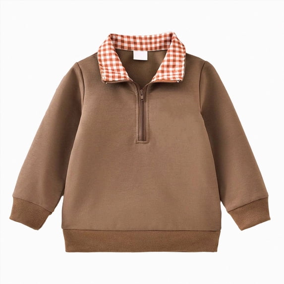 KPOPLK Tee Tops for Boys Toddler Baby Long Sleeve Embroided Polo Shirt Fall Winter Clothes 1T 2T 3T 4T,Size 3-4 Years
