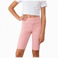 thumbnail image 1 of KPOPLK Teen Girls Under Dress Bike Shorts Girls Solid High Waist Biker Shorts Elastic Fitnessness Yoga Pants Bottoms Size 7-8 Years, 1 of 6