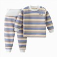 thumbnail image 1 of KPOPLK Toddler Baby Boy Clothes Fall Winter Outfit 2Pcs Loungewear Long Sleeve Pullover T-Shirt and Relax Fit Pant Clothing,Size 3-4 Years, 1 of 9