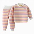 thumbnail image 1 of KPOPLK Toddler Baby Boy Clothes Fall Winter Outfit 2Pcs Loungewear Long Sleeve Pullover T-Shirt and Relax Fit Pant Clothing,Size 4-5 Years, 1 of 9