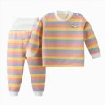 thumbnail image 1 of KPOPLK Toddler Baby Boy Clothes Fall Winter Outfit 2Pcs Loungewear Long Sleeve Pullover T-Shirt and Relax Fit Pant Clothing,Size 5-6 Years, 1 of 9