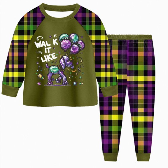 KPOPLK Toddler Baby Boy Fall Winter Clothes Color Block Long Sleeve Carnival Sweatshirt Pullover Tops Joggers Pants Outfit Set(8-9Years,)