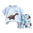 thumbnail image 1 of KPOPLK Toddler Baby Boy Girl Summer Solid Top Pants Sweatsuits Outfits Set,Sizes 3-4 Years, 1 of 3