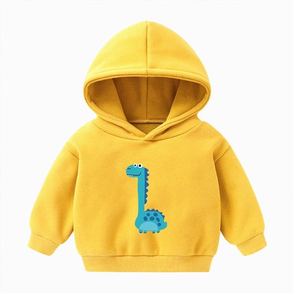 KPOPLK Toddler Baby Boy Knit Sweater Hooded Long Sleeve Sweatshirt Tops Fall Winter Clothes with Pocket Yellow Size 5-6 Years
