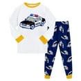 thumbnail image 1 of KPOPLK Toddler Baby Boy Outfit Set Long Sleeve Dinosaur Print Sweatshirt Pants Set Fall Winter Clothes Size 3-4 Years,Yellow, 1 of 6
