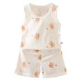 thumbnail image 1 of KPOPLK Toddler Baby Boy Summer Outfits 3 6 12 18 24 Months 2T 3T 4T 5T Lobster Embroidery Round Neck Short Sleeve T shirt Tops with Stripe Shorts Clothing,Sizes 9-18 Months, 1 of 4