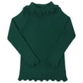 thumbnail image 1 of KPOPLK Toddler Baby Boys Girls Knit Sweaters Cable Turtleneck High Collar Fall Winter Soft Warm Sweater(2-3 Years,Dark Green), 1 of 7