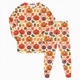thumbnail image 1 of KPOPLK Toddler Boy Clothes 2-8T Halloween Pajama Set Long Sleeve Pumpkin Print Shirts and Pants Comfortable Fall Winter Sleepwear,Size 3-4 Years, 1 of 9