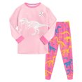 thumbnail image 1 of KPOPLK Toddler Boy Clothes Fall Waffle Striped Embroidered T-Shirt Short Set Kids Outfit 6 12 18 Months 2T 3T 4T 5T(2-3 Years,Light Pink), 1 of 5