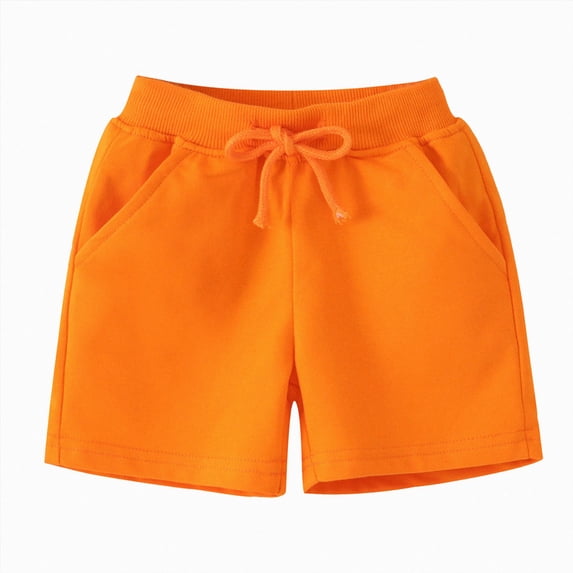 KPOPLK Toddler Boy Shorts Cotton Pull On Animal Print Shorts Boys Summer Clothes with Pockets Size 2-3 Years,Orange