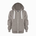 thumbnail image 1 of KPOPLK Toddler Boy Zip Up Hoodie Sweatshirt Fall Clothes Long Sleeve Solid Jacket With Hood 1-7 Years Coffee Size 5-6 Years, 1 of 6
